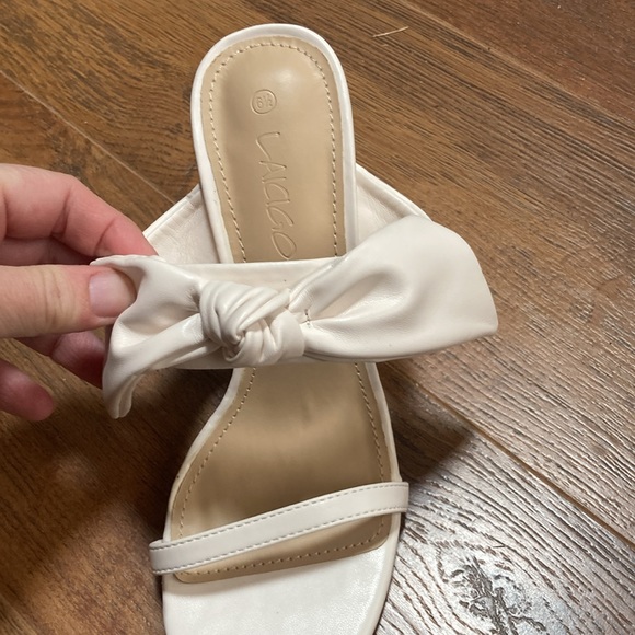 🤍NEW🤍Laicigo high heel strappy sandals with bow size 6.5 - Picture 4 of 10